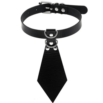 Women's Fetish Choker with Tie / Sexy Faux Leather Collar / BDSM Neck Accessories - EVE's SECRETS